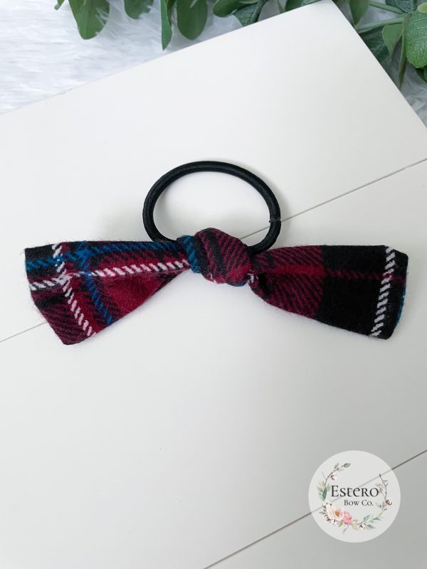 Plaid Knotted Hair Tie
