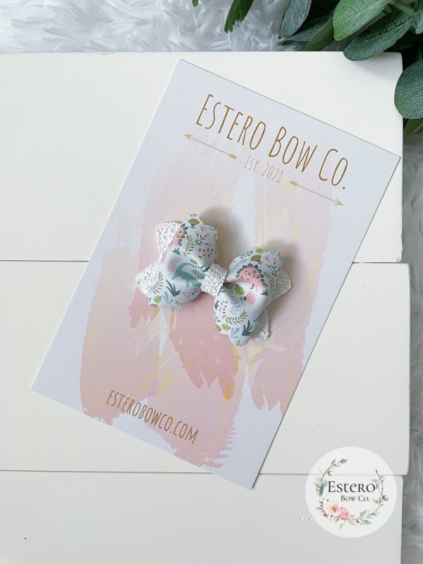2.5” Dino Hair Bow - Image 2