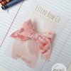 Peach Plaid Mini Fable Bow - Image 2