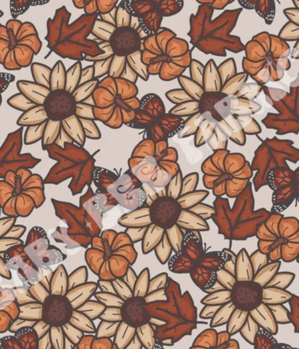 PREORDER Fall Butterfly Bullet Scrunchie