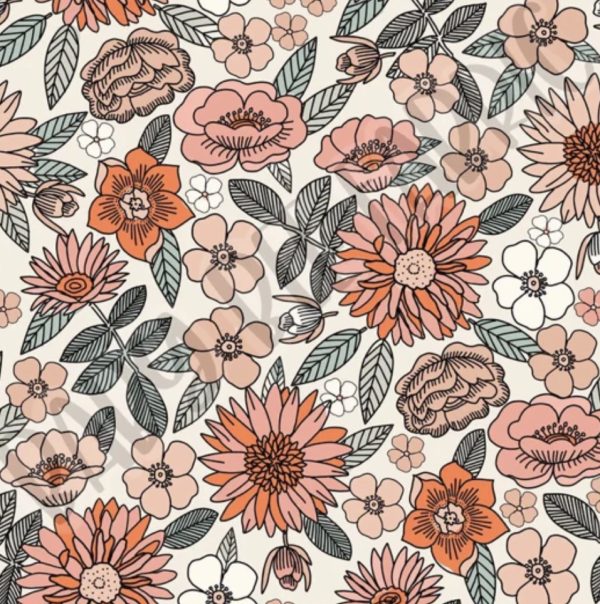 PREORDER Floral Bullet Scrunchie