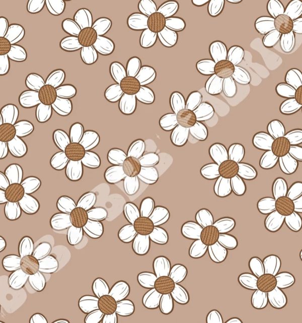PREORDER Neutral Daisy Bullet Scrunchie