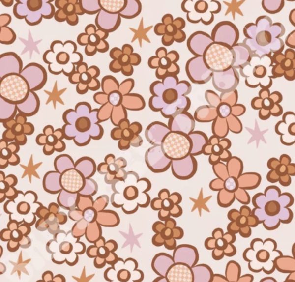 PREORDER Pink Daisies Bullet Scrunchie