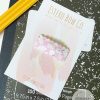 Pink Checker Floral Snap Clip - Image 2