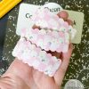 Pink Checker Floral Snap Clip - Image 3