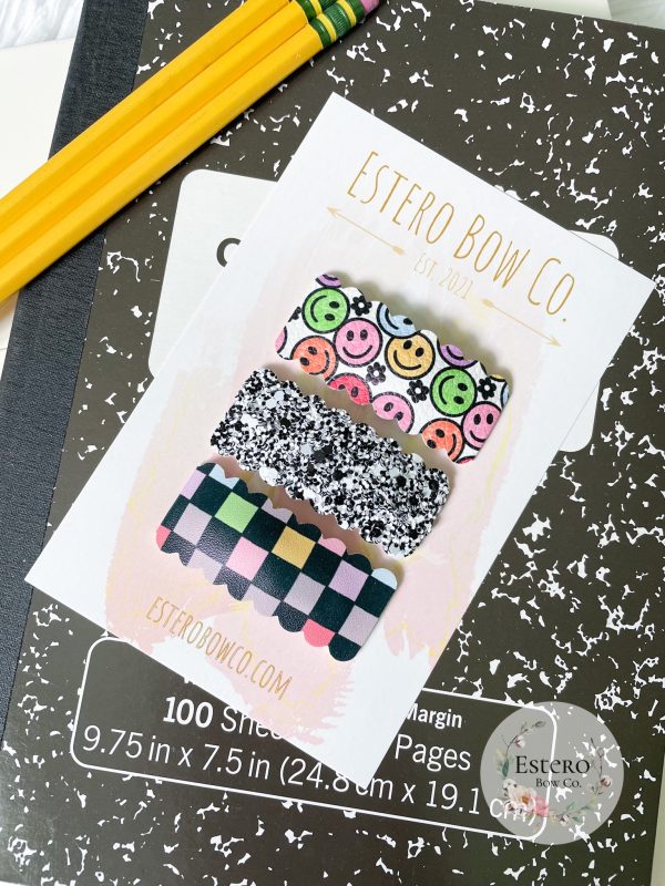 Retro Smiley Snap Clip Set - Image 2