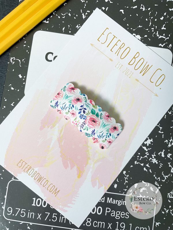 Floral Snap Clip