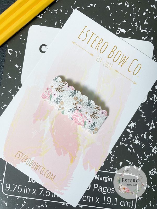 Vintage Floral Snap Clip