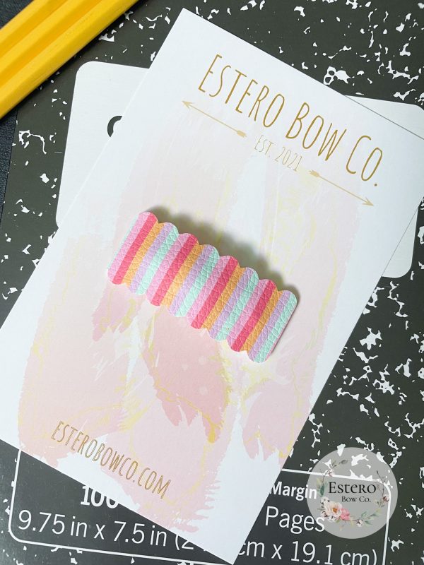 Retro Stripes Snap Clip