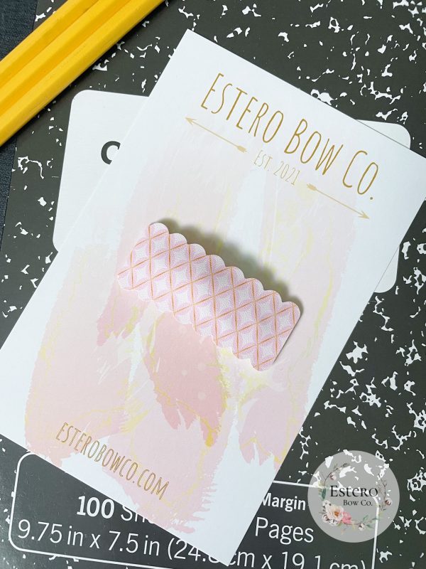 Pink Diamonds Snap Clip