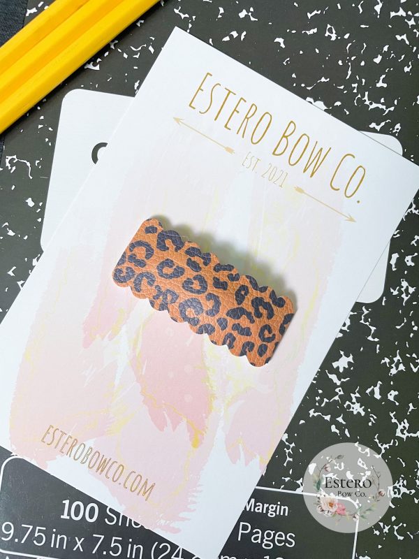 Leopard Print Snap Clip