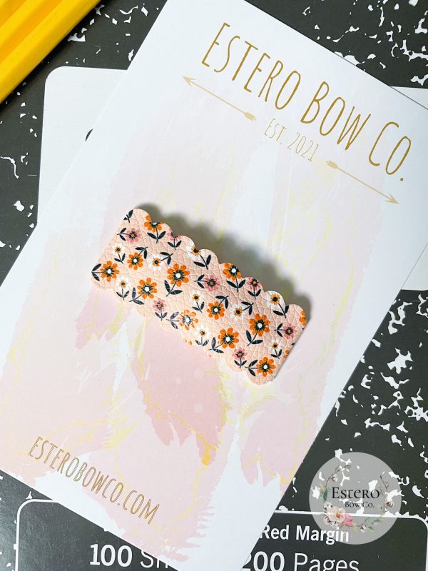Fall Floral Snap Clip