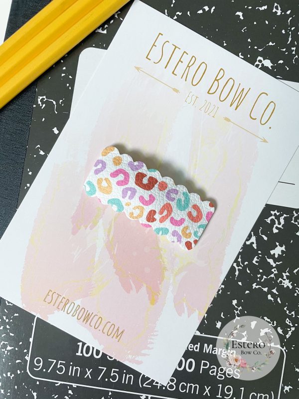 Bright Leopard Snap Clip