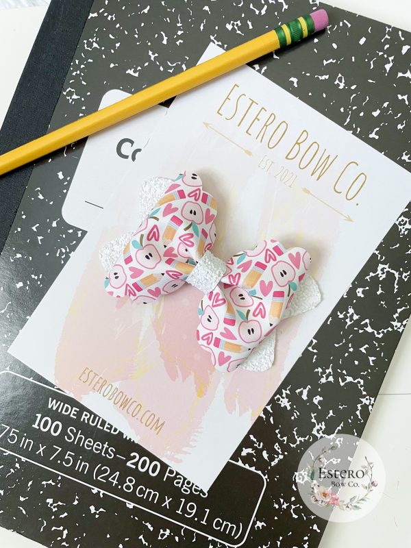 3.5” Back to School Hair Bow - Image 2