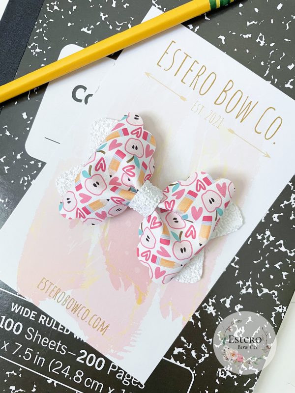 3.5” Back to School Hair Bow