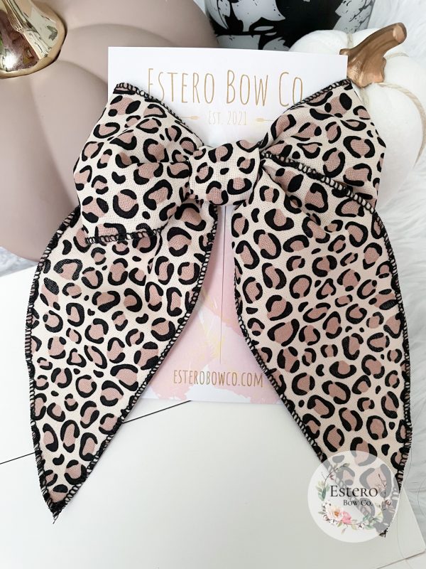 Leopard Print XL Fable Bow