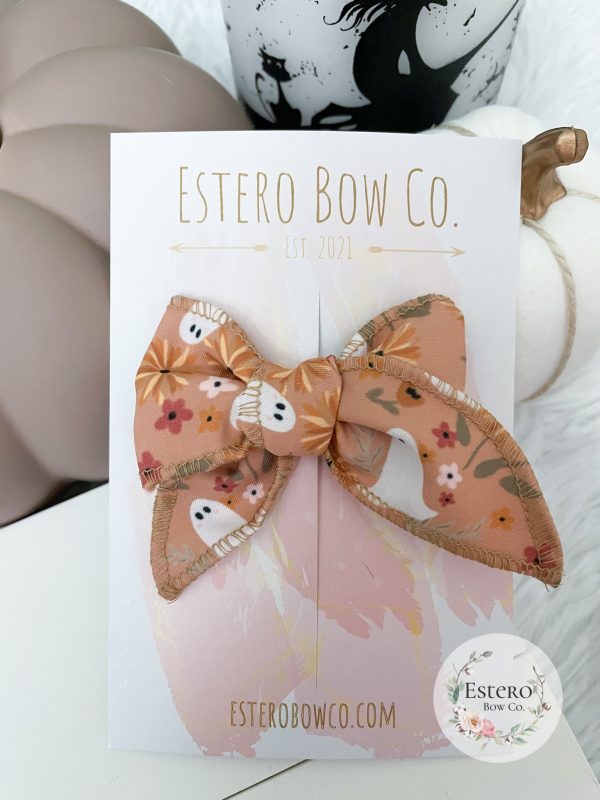 Fall Ghosts Mini Fable Bow