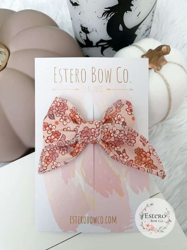 Fall Floral Mini Fable Bow