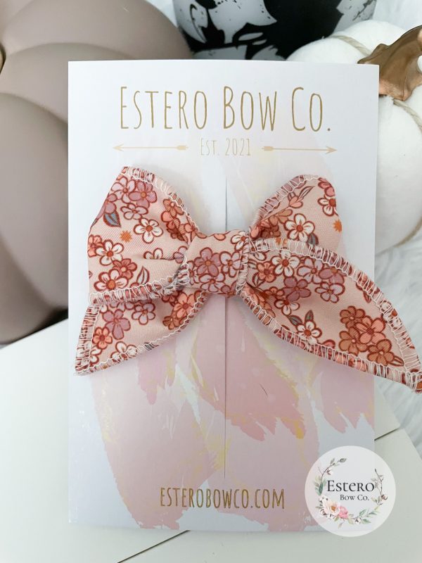 Fall Floral Mini Fable Bow - Image 2