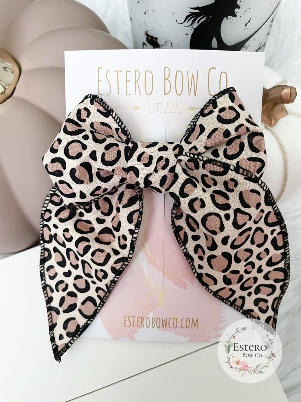 Leopard Print Fable Bow