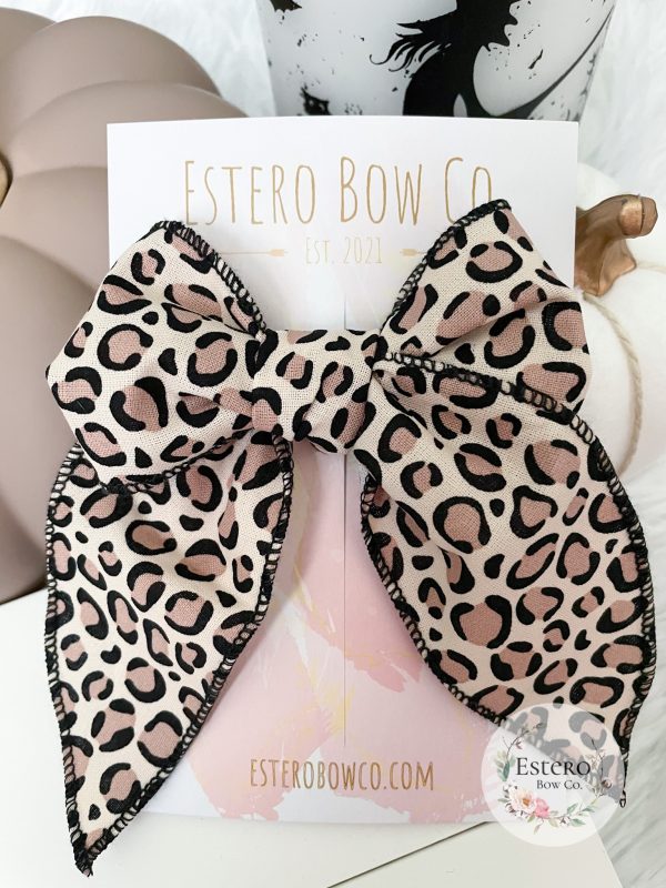 Leopard Print Fable Bow - Image 2