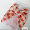 Pumpkin Spice Plaid Fable Bow - Image 2