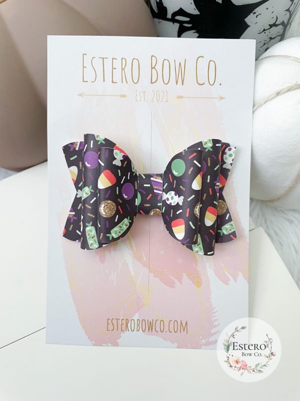 3.5” Trick Or Treat Hair Bow