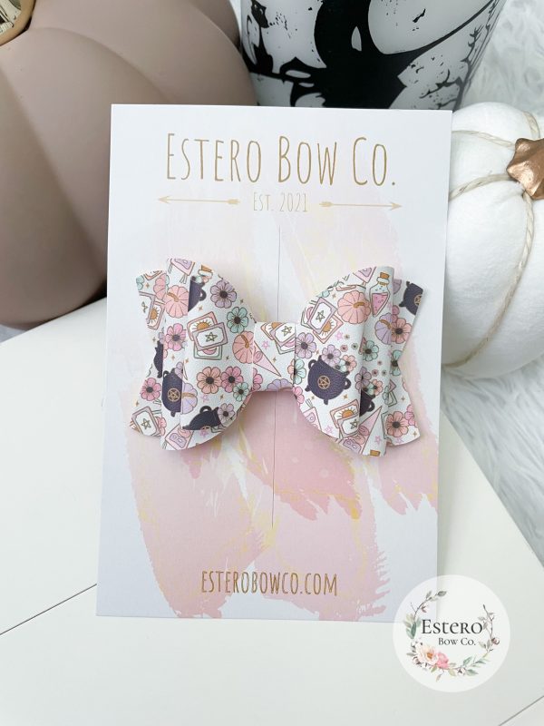3.5” Boho Halloween Hair Bow - Image 2