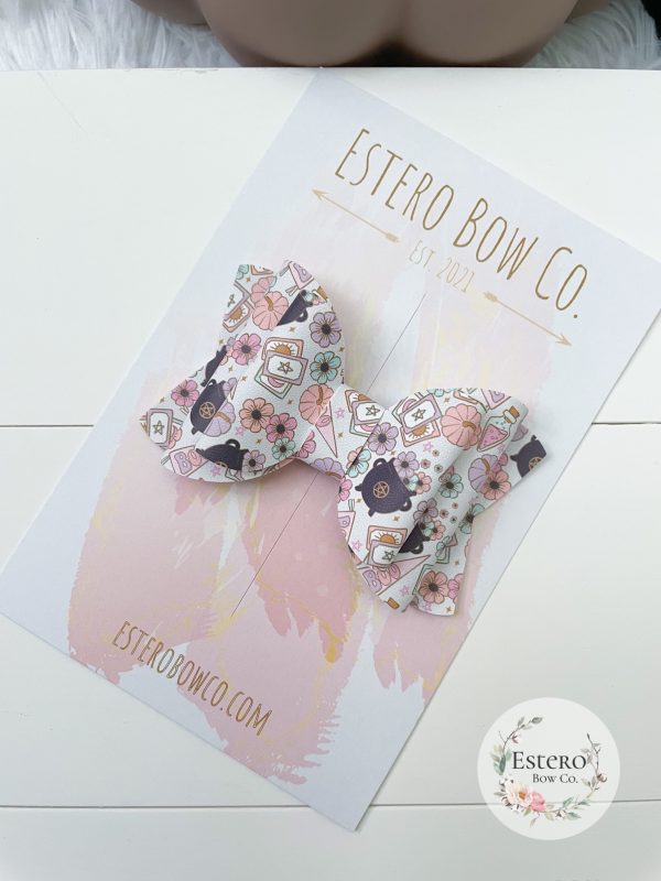 3.5” Boho Halloween Hair Bow - Image 3