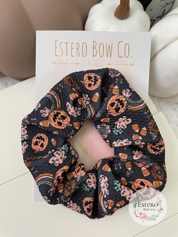 Spooky Boho Halloween Adult Scrunchie