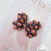 2.5” Jack O-Lantern Hair Bow - Image 2