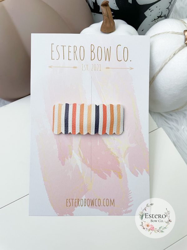 Halloween Stripes Snap Clip