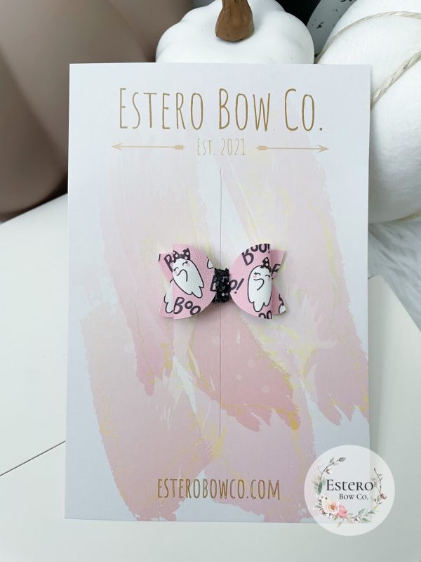 1.72” Cute Ghosts Hair Bow - Image 3