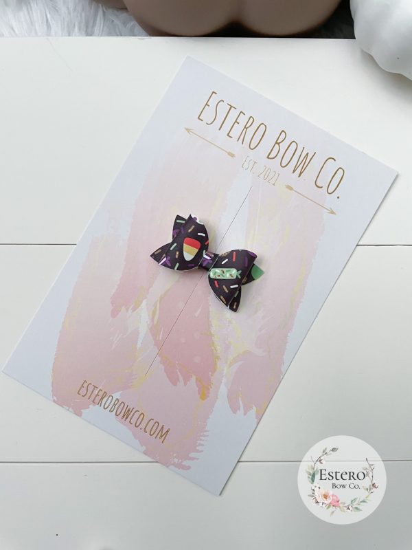 1.72” Trick Or Treat Hair Bow - Image 3