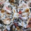 5.5" Hazelblooms Bullet Fabric Hair Bow | Dainty Delights Creations