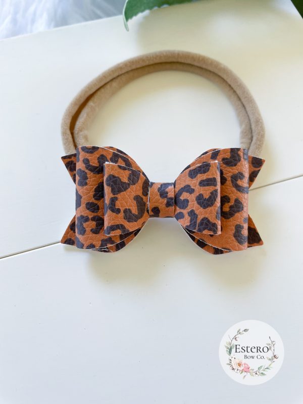 2.5” Leopard Print Nylon Headband - Image 2