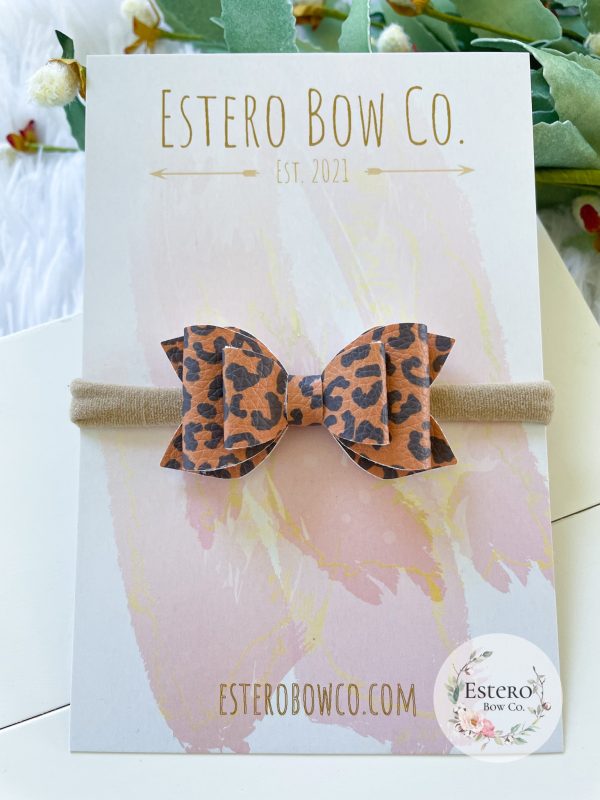 2.5” Leopard Print Nylon Headband
