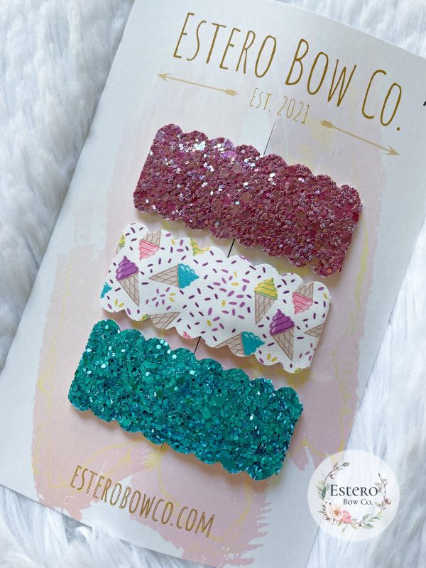 Ice Cream Snap Clip Set
