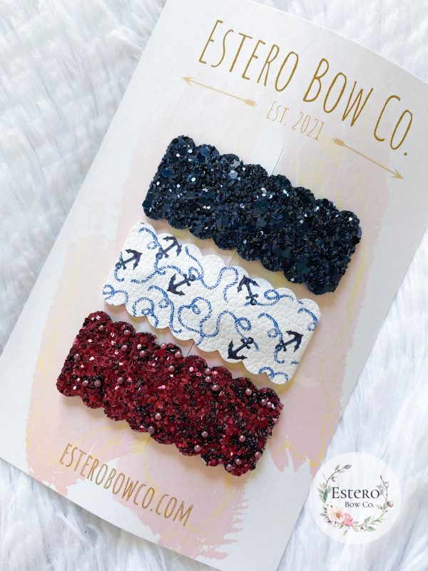 Nautical Snap Clip Set