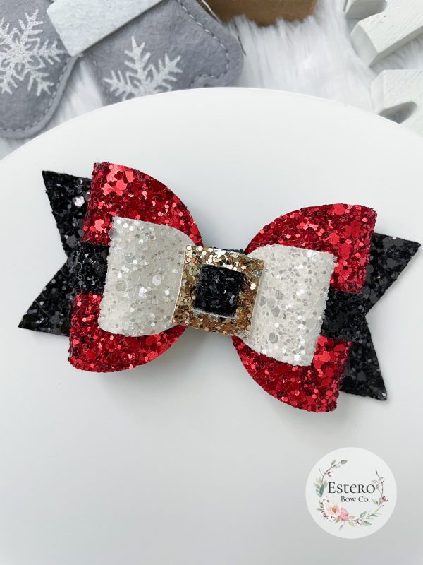 4” Santa Hair Bow