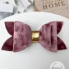3.5” Mauve Crushed Velvet Hair Bow