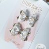 2.5” Glittering Snowflakes Hair Bow - Image 3