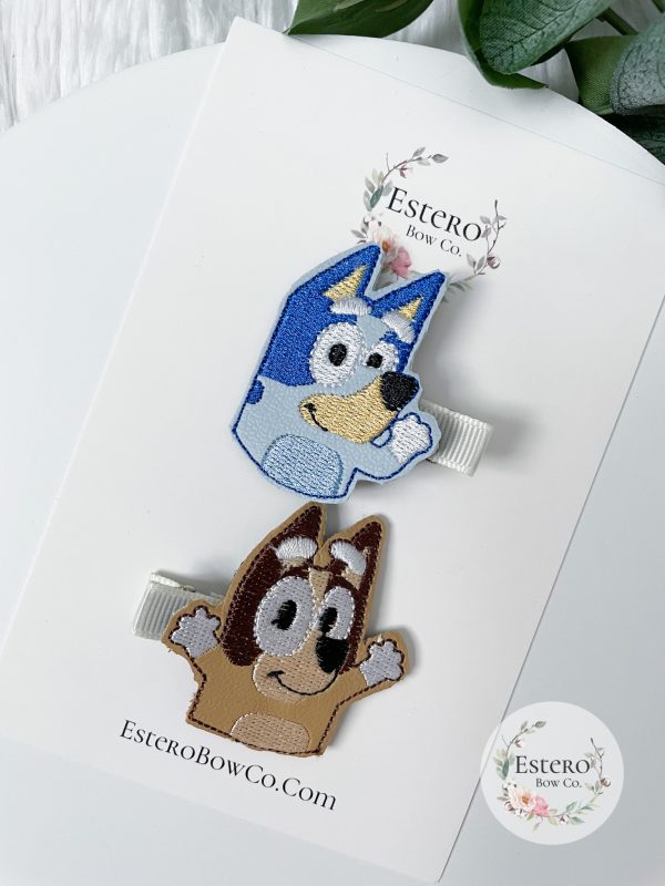 Blue Dog Hair Clip Set - Image 2