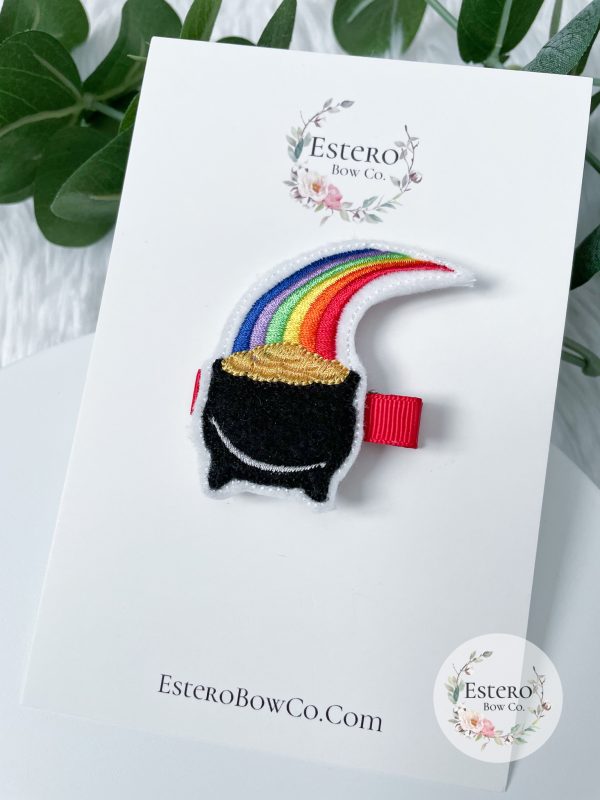 Pot of Gold Hair Clip