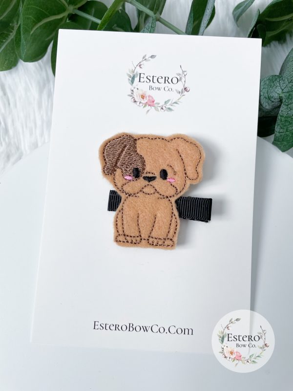 Bulldog Hair Clip