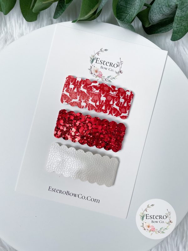 Reindeer Sleigh Snap Clip Set - Image 2