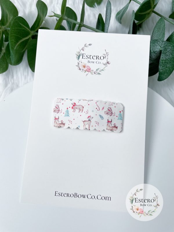 Winter Woodland Animals Snap Clip