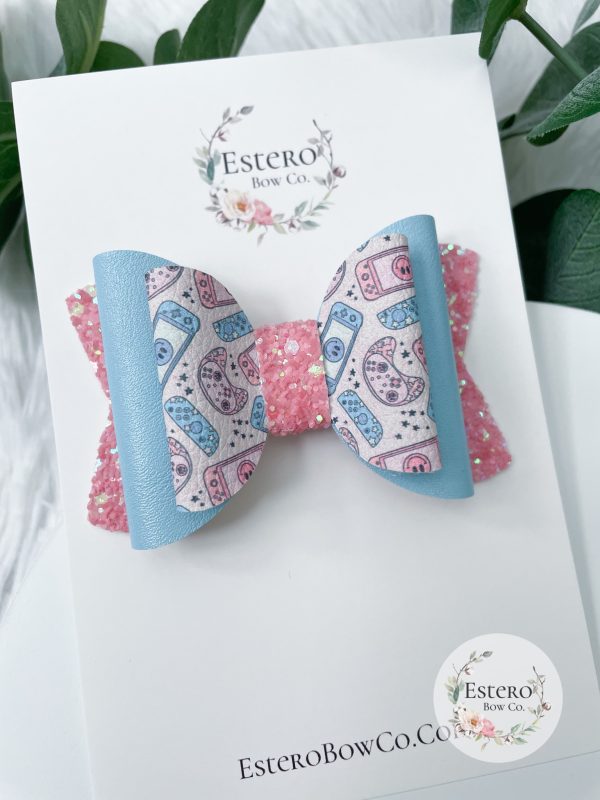 3.5” Video Gamer Hair Bow - Image 4