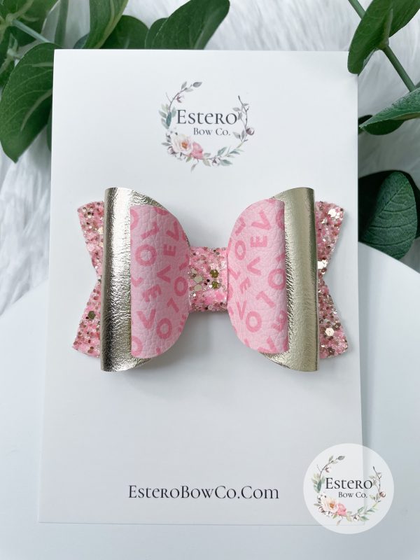 3.5” Lots of Love Hair Bow - Image 4