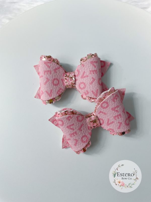 2.5” Lots of Love Hair Bow - Image 3